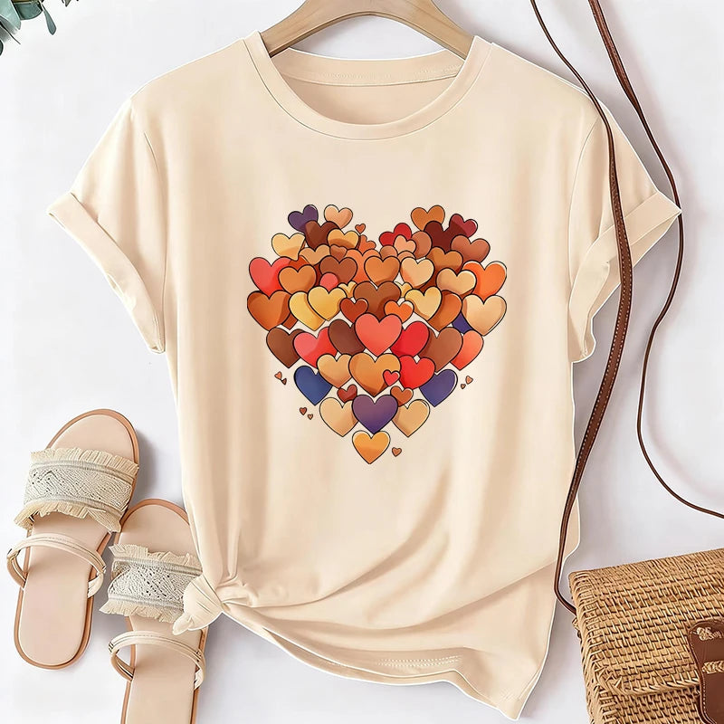 Heart Print T-Shirt